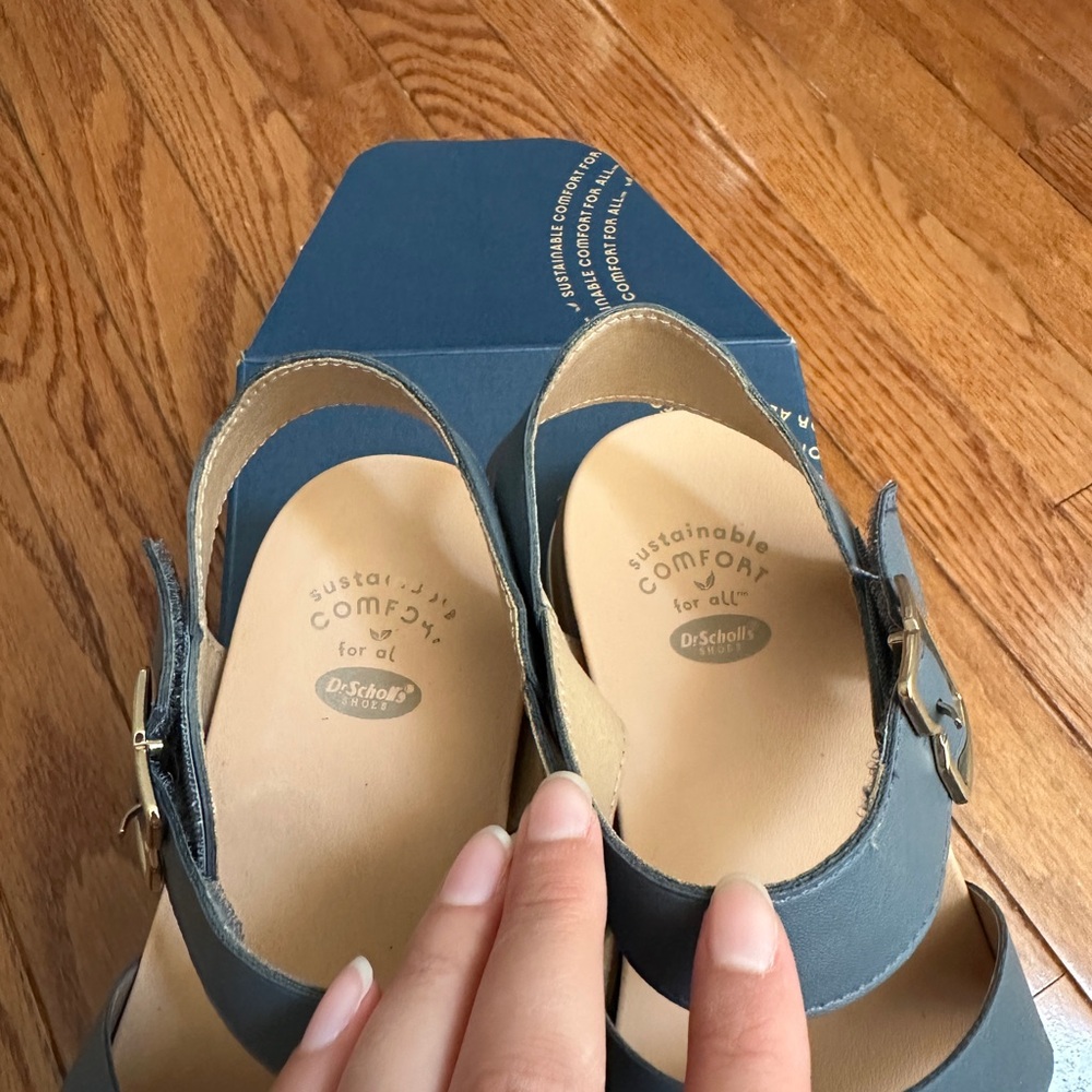 Dr. Scholl's Island Blue Sandals with Cushioned Sole - Picture 2 of 4